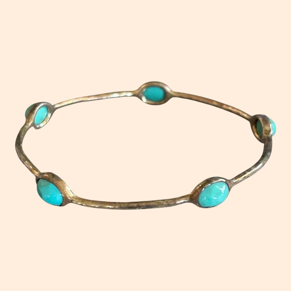 Ippolita Turquoise 925 Silver Bangle Bracelet